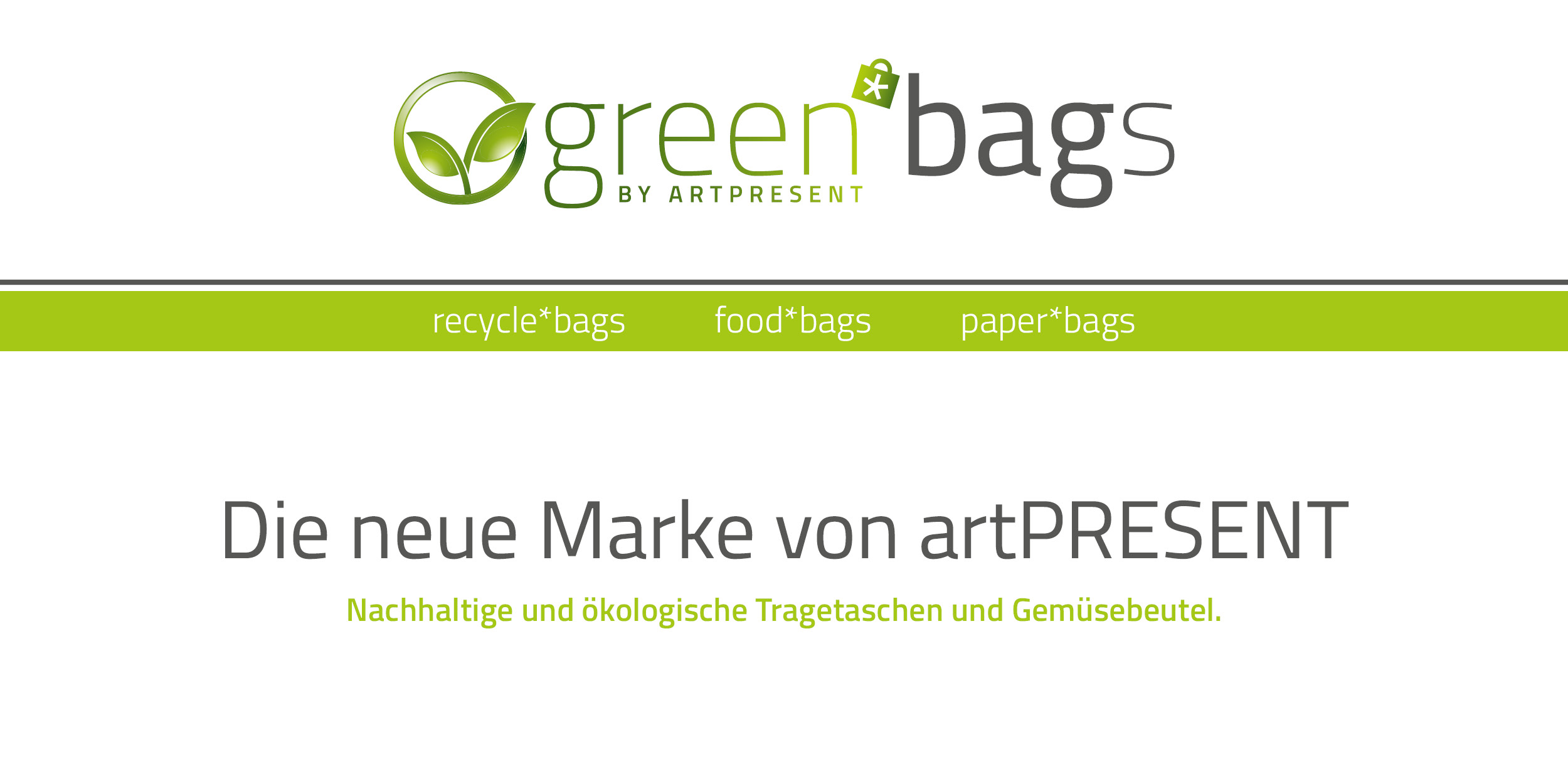 Featured image for “Green*Bags – Unsere neue Marke.”