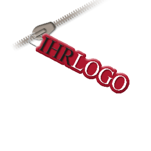 Zu den Zippern mit Logo