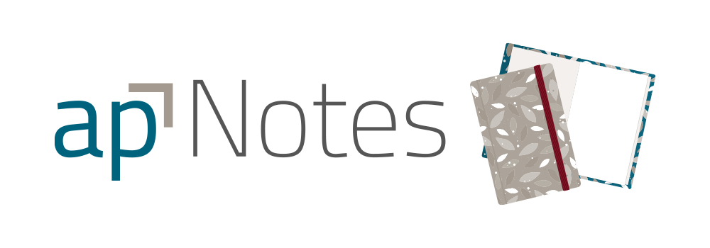 apNotes Logo – Notizbuch-Serie von artpresent
